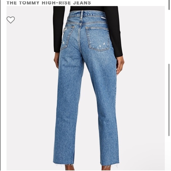 Boyish Tommy High Rise Straight Jeans Ripped Dirty Dancing Blue 29 - Picture 11 of 11